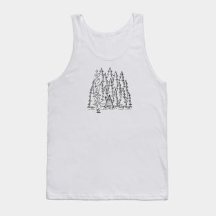 Log Cabin in the Woods Tank Top